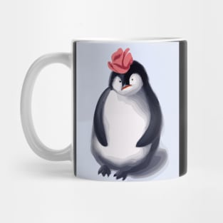 Penguin with Cute Pink Hat Mug